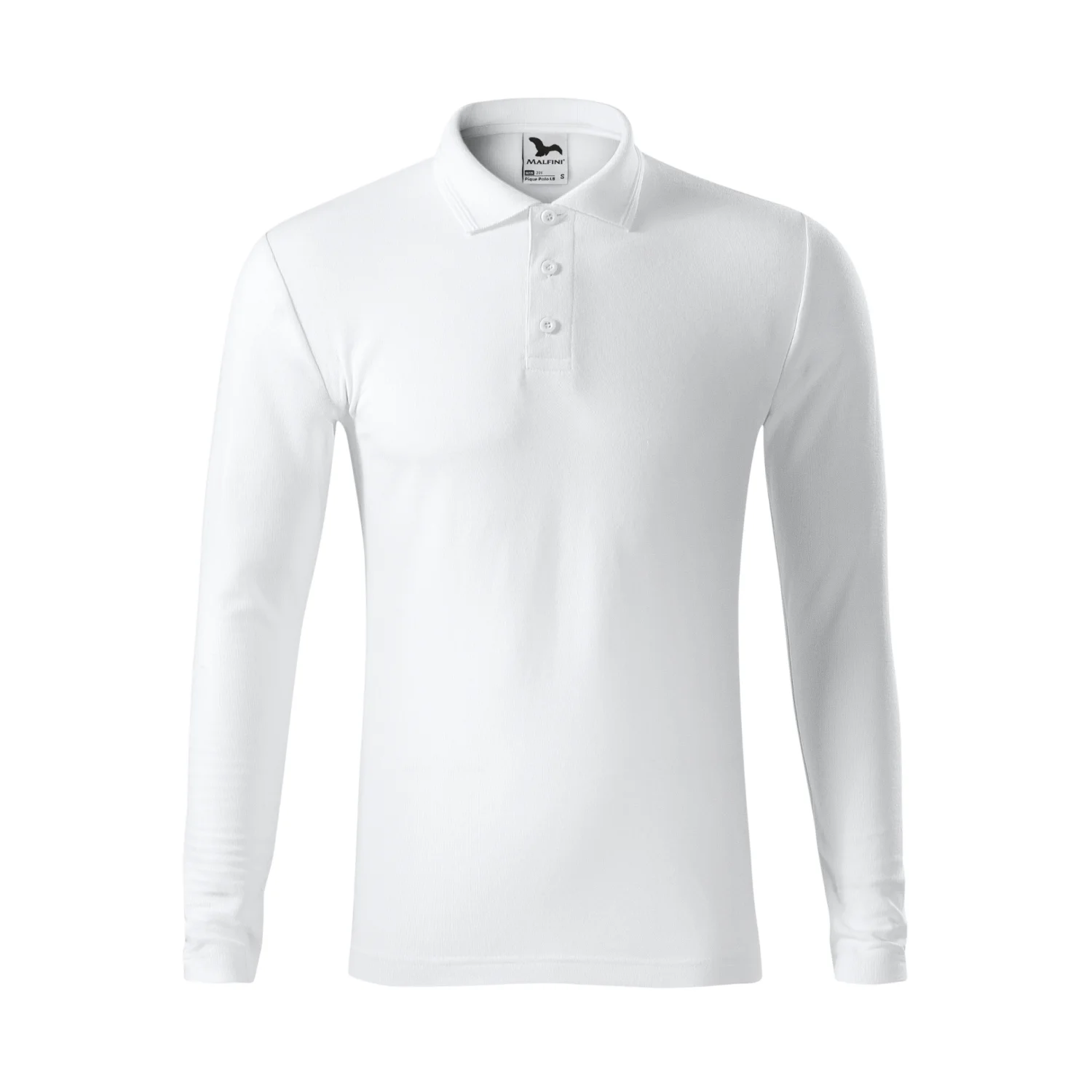 MALFINI Pique Polo LS póló Fehér 00