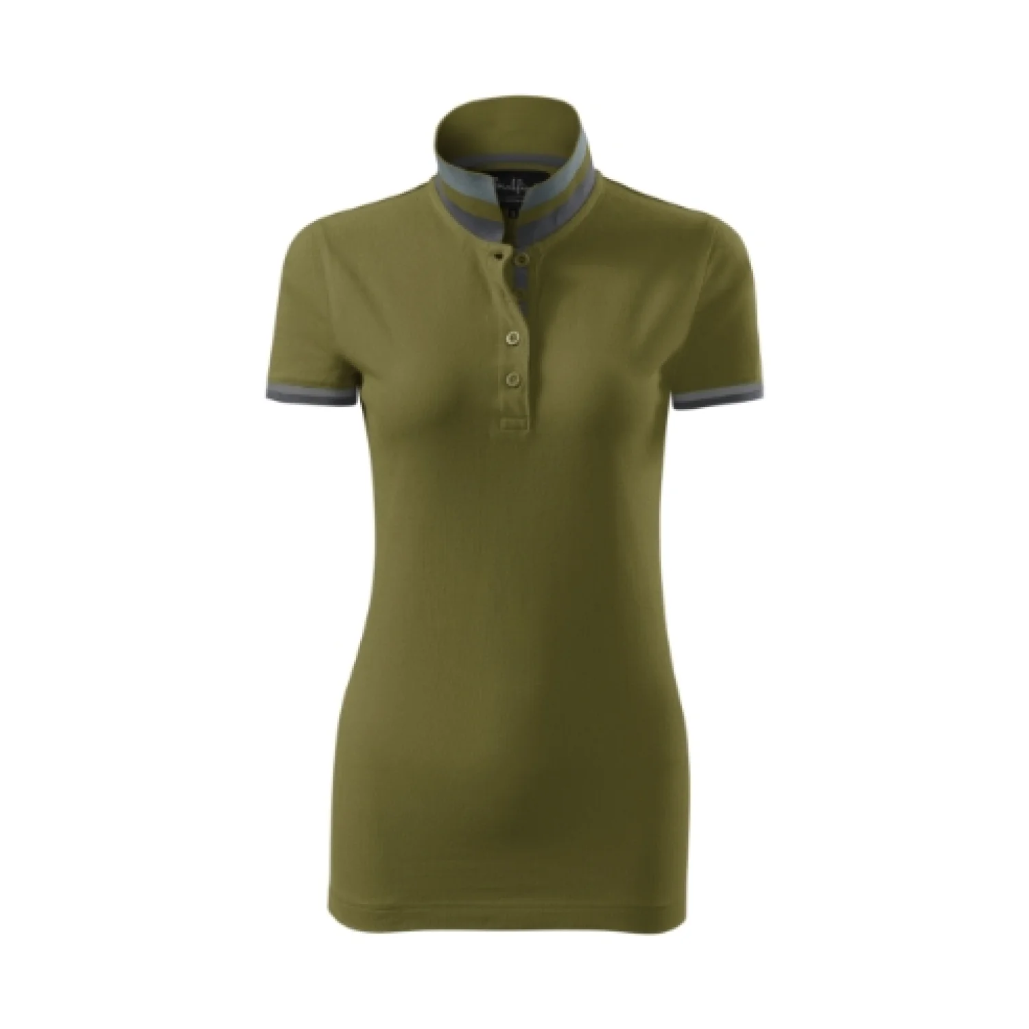 MALFINI Premium Collar Up póló Avokádózöld A3