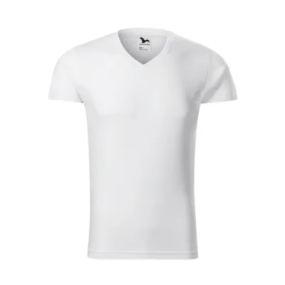 MALFINI Slim Fit V-neck póló
