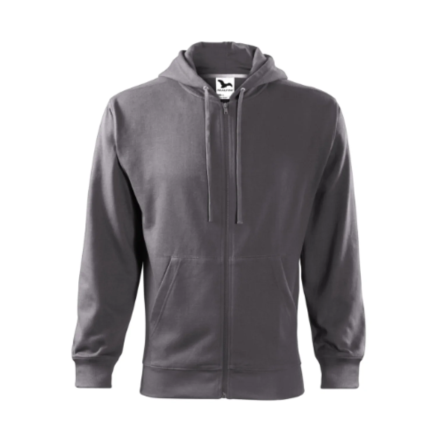 MALFINI Trendy Zipper pulóverek és kardigán Acélszürke 36