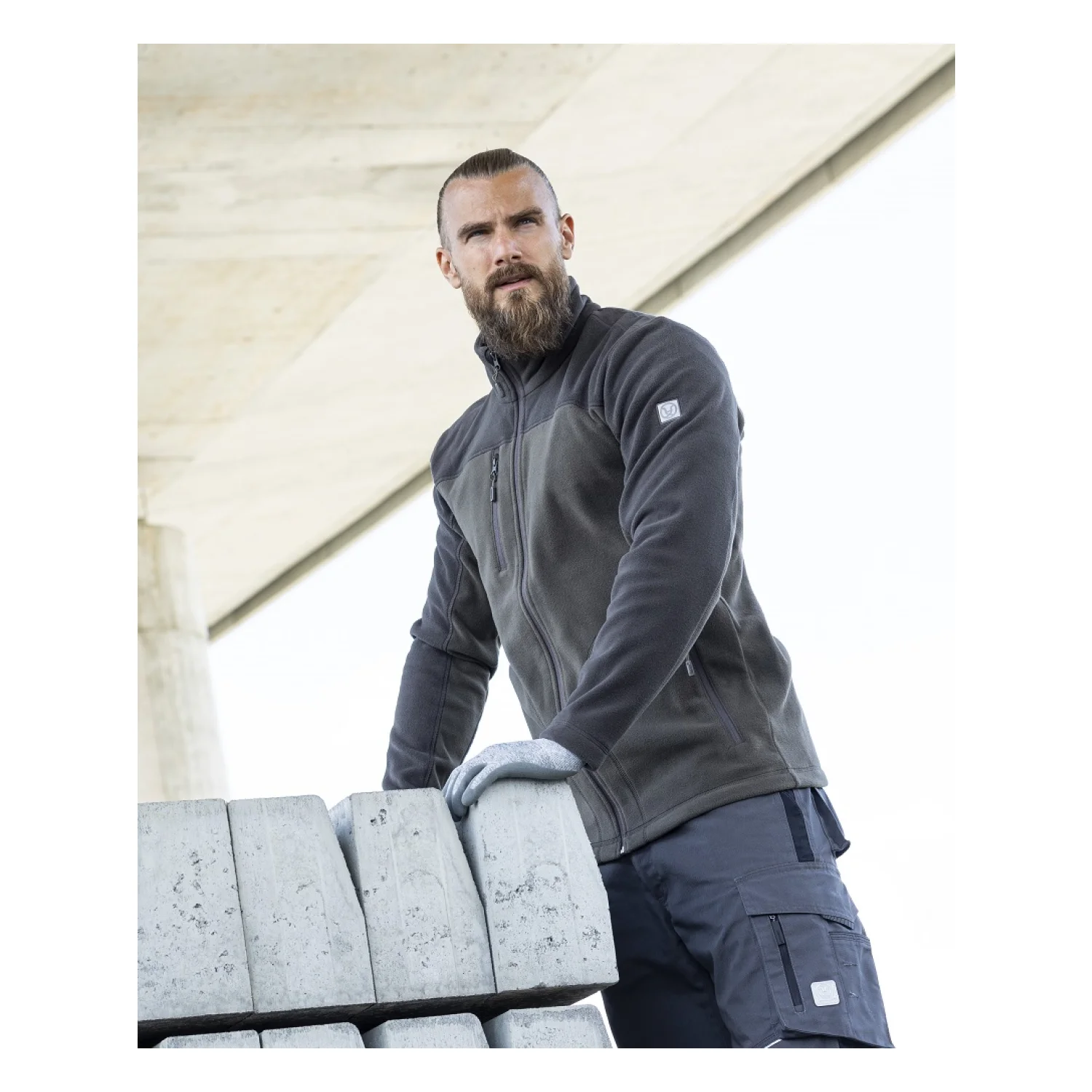 Melegítő felső fleece ARDON®MICHAEL férfi Barna