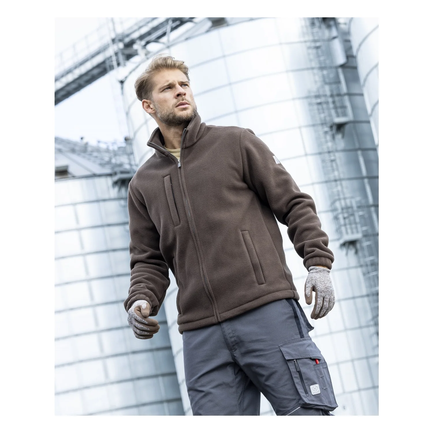 Melegítő felső fleece ARDON®Polar 450 Barna