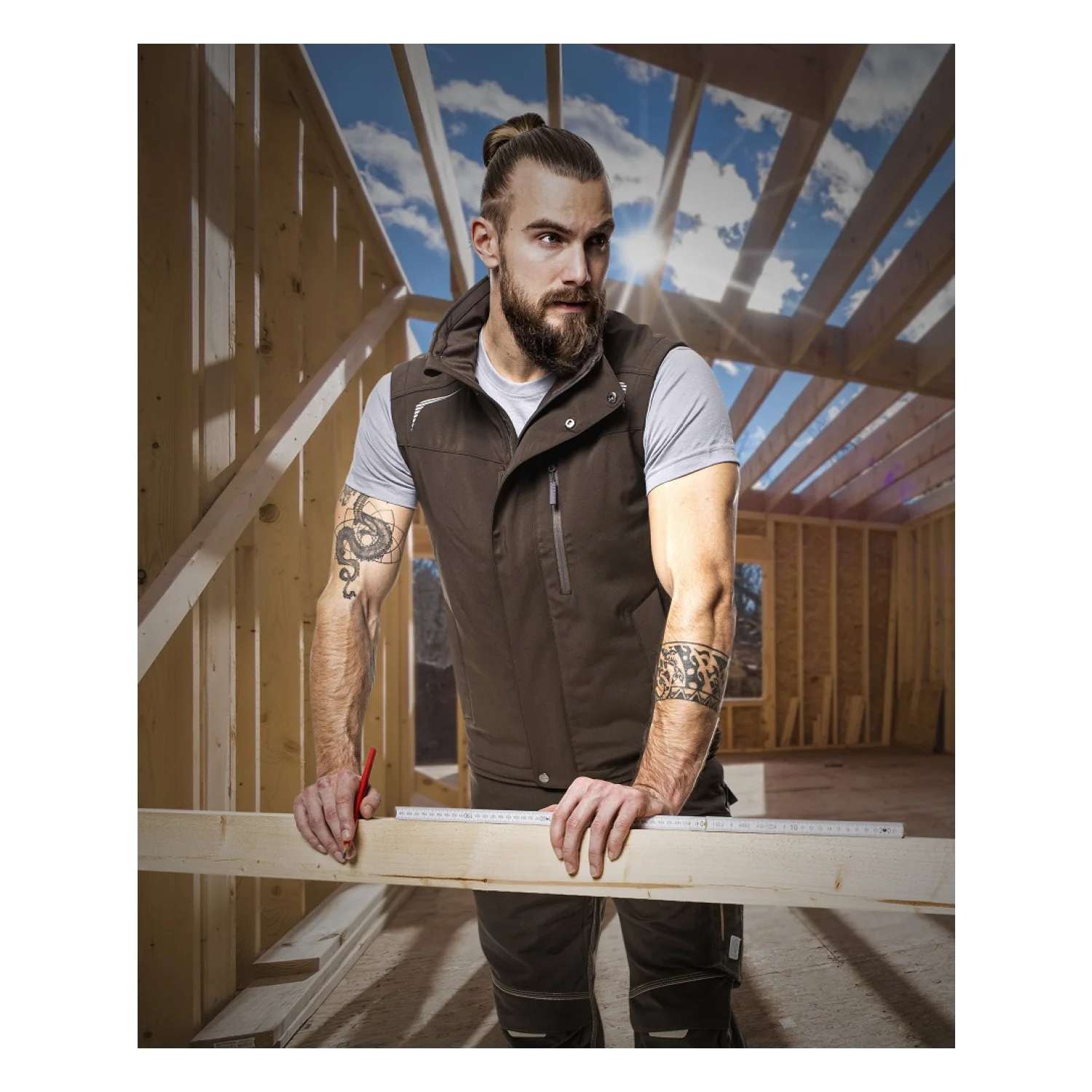 Mellény softsh. ARDON®R8ED+ férfi Barna