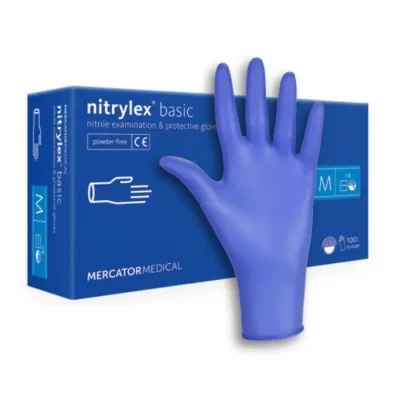 Nitrylex Basic A100 Blue nitril púdermentes vizsgálókesztyű