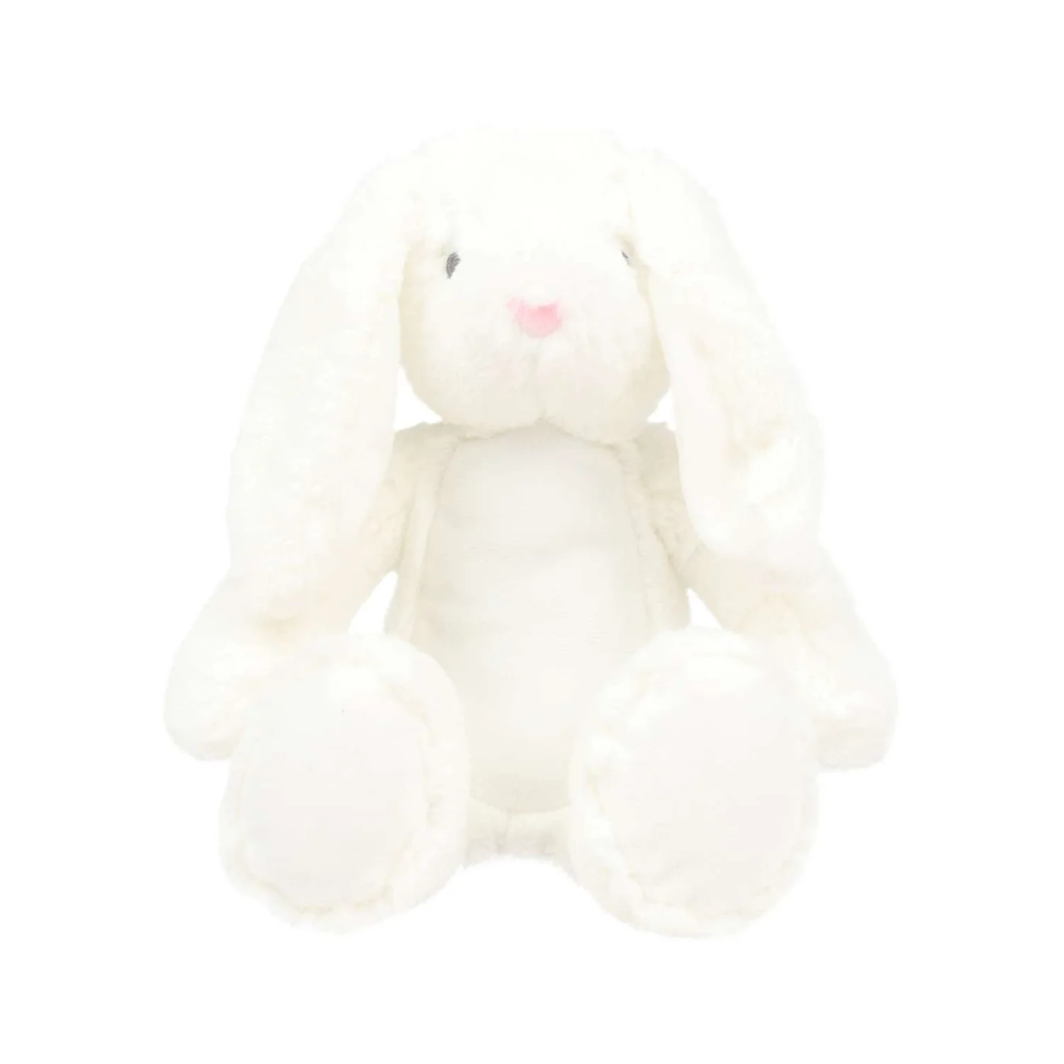 Mumbles Emblémázható állatfigurák plüss játék Bunny fehér