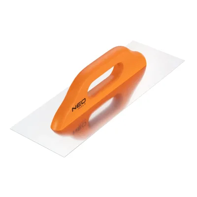 NEO Acél simító, rozsdamentes, 380x128mm, fa markolat építőipari kéziszerszám