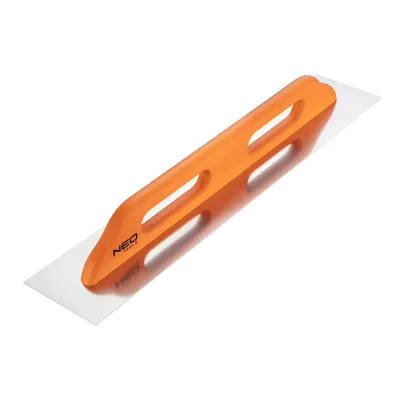 NEO Acél simító, rozsdamentes, 680x128mm, fa markolat építőipari kéziszerszám