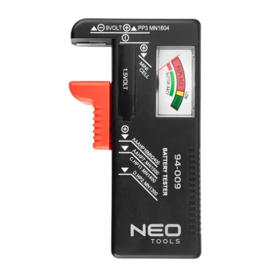 NEO Akkumulátor és elemteszter, 1.5-9V-ig mérőeszköz