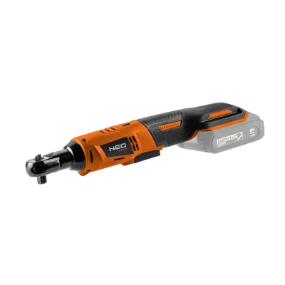NEO Akkus racsnis kulcs ENERGY+ 18V, 3/8"-os és 1/2"-os adapterrel, akku nélkül akkus gép