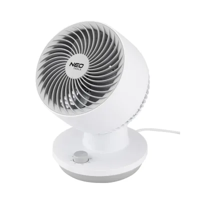 NEO Asztali ventilátor, 230V/45W, 3 sebesség, oszcillátor, állítható fej, 202mm átmérő fűtő- és hűtőkészülék