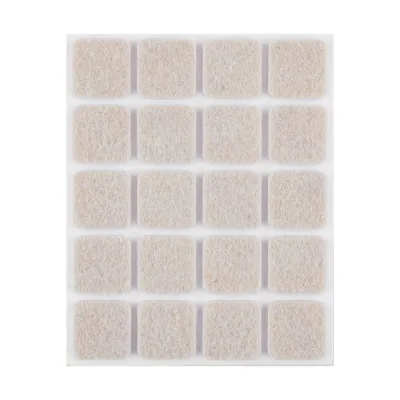 NEO Bútorláb filc készlet, öntapadós, 20x20mm, világos barna, 20db, rendelési egység: 10db