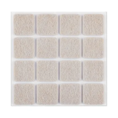 NEO Bútorláb filc készlet, öntapadós, 25x25mm, világos barna,16db, rendelési egység: 10db