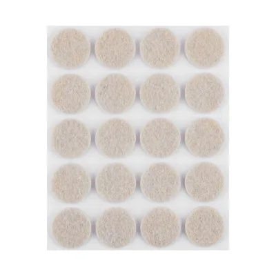 NEO Bútorláb filc készlet, öntapadós, kerek 20mm, világos barna, 20db, rendelési egység: 10db
