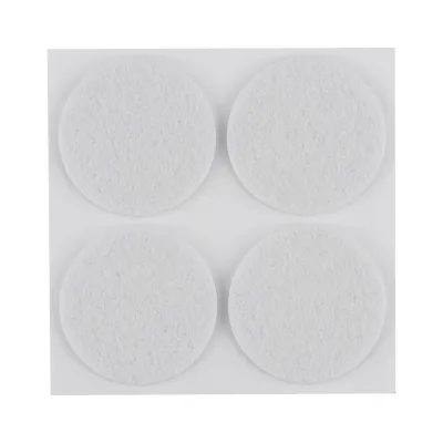 NEO Bútorláb filc készlet, öntapadós, kerek 40mm, fehér, 4db, rendelési egység: 10db