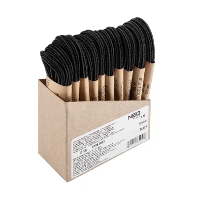 NEO Cipőfűző 120cm, fekete, rendelési egység: 10db