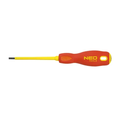 NEO Csavarhúzó 1000V, szigetelt lapos 2.5x75mm, 1000V szigetelt csavarhúzók és bitfej