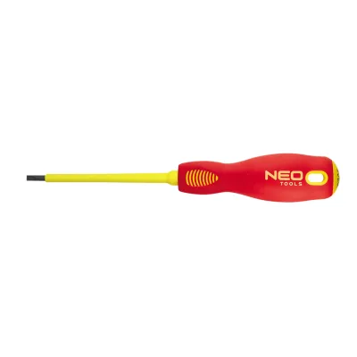 NEO Csavarhúzó 1000V, szigetelt lapos 5.5x125mm, 1000V szigetelt csavarhúzók és bitfej