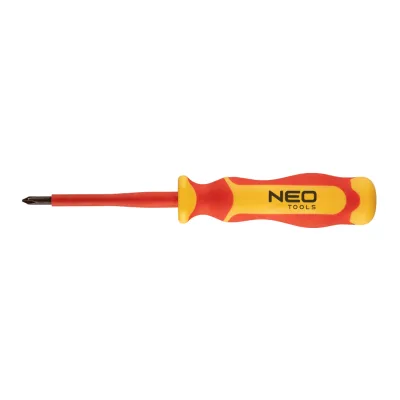 NEO Csavarhúzó 1000V, szigetelt, PH1x4.5x80mm, S2 acél csavarhúzók és bitfej