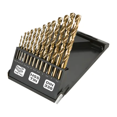 NEO Csigafúró készlet HSS Titán bevonattal 1.5-6.5mm, 13db fúrószár