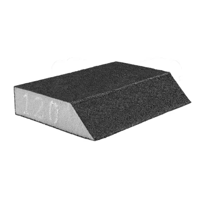 NEO Csiszolószivacs 45fokos élű, 125x25x90mm, K120, min. rendelés: 5db festő- és burkolószerszám