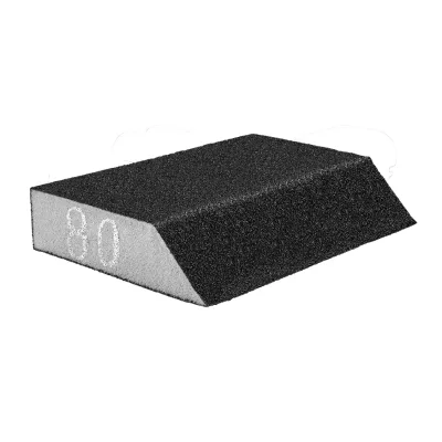 NEO Csiszolószivacs 45fokos élű, 125x25x90mm, K80, min. rendelés: 5db festő- és burkolószerszám