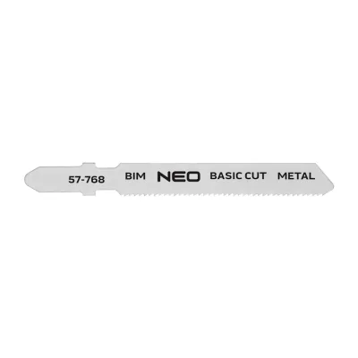 NEO Dekopírfűrészlap, T-befogó, BIM, 21TPI, 50/75mm, fém-fa-műanyag-rétegelt lemez, 2db