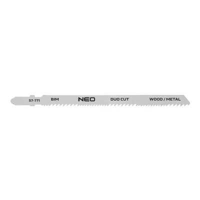 NEO Dekopírfűrészlap, T-befogó, CV, 21TPI, 105/130mm, fém-fa-műanyag-rétegelt lemez, 2db