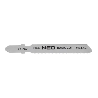 NEO Dekopírfűrészlap, T-befogó, HSS, 21TPI, 50/75mm, fém-fa-műanyag-rétegelt lemez, 2db
