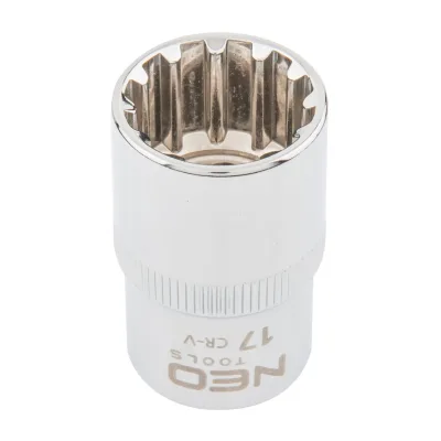 NEO Dugókulcs 17mm, 1/2", spline, min. rendelés: 3db
