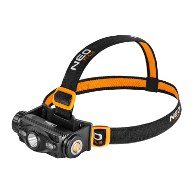 NEO Fejlámpa + zseblámpa 2az1-ben, tölthető, USB 1000lum, CREE LED, 10W