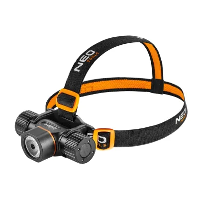 NEO Fejlámpa + zseblámpa 2az1-ben, tölthető, USB 2000lum CREE XHP50.2 LED, 20W