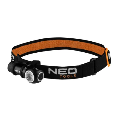 NEO Fejlámpa + zseblámpa 2az1-ben, tölthető, USB 600lum, magnetic charging CREExGP3 LED, 6W