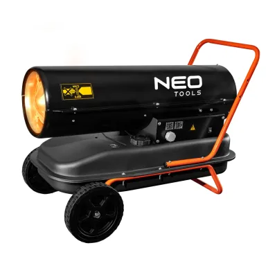 NEO Gázolajos hőlégbefúvó, 30kW, 34L, fogyasztás 2.8L/óra, teljesítmény 750 m3/óra, kerekekkel fűtő- és hűtőkészülék
