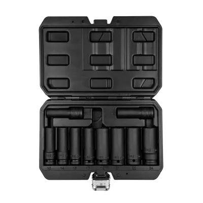 NEO Gépi dugókulcskészlet 1/2" 10db hosszú 10-24mm, CRMO pneumatikus szerszám
