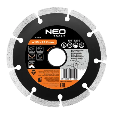 NEO Gyémánt vágókorong 115mm szegmenses