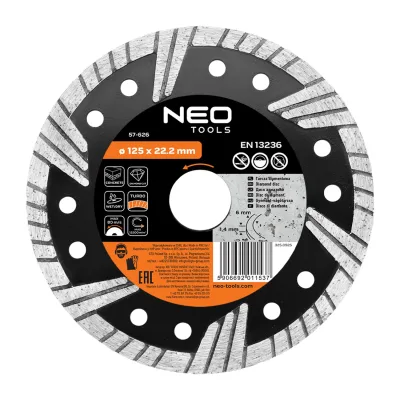 NEO Gyémánt vágókorong 125mm turbo