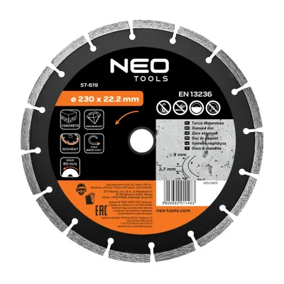 NEO Gyémánt vágókorong 230mm szegmenses