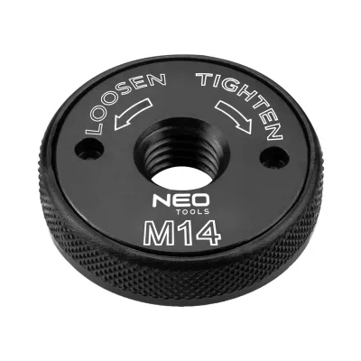 NEO Gyorsrögzítő anya sarokcsiszolókhoz, klikkes, M14 befogók és adapter