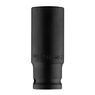 NEO Hosszú gépi dugókulcs 1/2", 22mm, CRMO pneumatikus szerszám