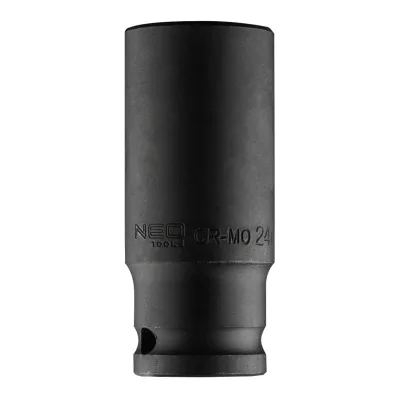 NEO Hosszú gépi dugókulcs 1/2", 24mm, CRMO pneumatikus szerszám