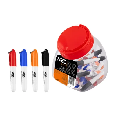 NEO Jelölőfilc, mini, 4 színben, dobozban, 80db építőipari kéziszerszám