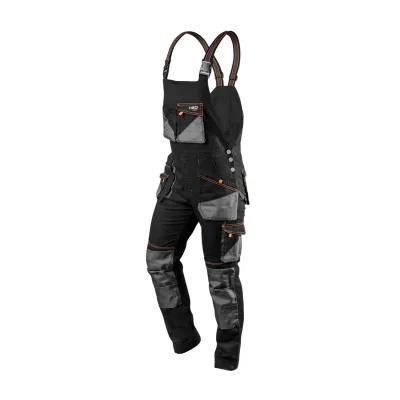 NEO Kantáros munkásnadrág, karcsúsított(slim fit), 60% pamut, 37% polyester, 3% elasztán, 285 g/m2