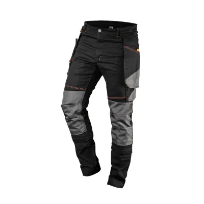 NEO Karcsúsított(slim fit), munkásnadrág, HD, 60% pamut, 37% polyester, 285 g/m2, lecsatolható szerszámzsebek