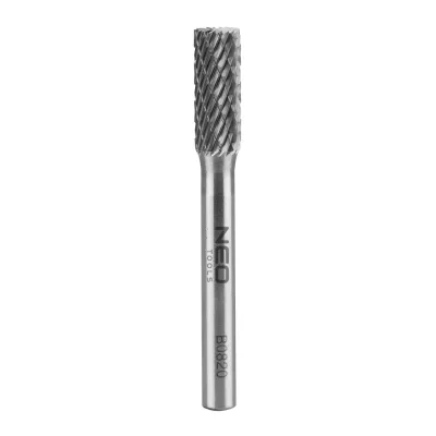 NEO Keményfém marófej, turbómaró, B, hengeres, frontélezéssel, 8x20mm, szár méret 6x45mm