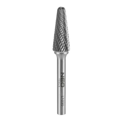 NEO Keményfém marófej, turbómaró, L, kúpos, 12x30mm, szár méret 6x45mm