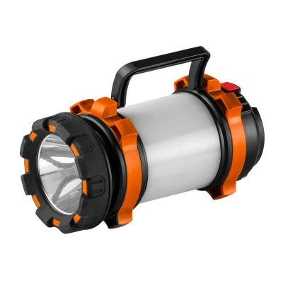 NEO Kempinglámpa, tölthető, 3 funkciós, 800lum, CREE T6 + SMD LED, powerbank funkció, 10W kézi
