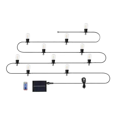NEO Kerti fényfűzér, napelemes, 6.5m, 10db LED, távirányító