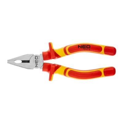 NEO Kombinált fogó 180mm, 1000V, szigetelt, CRV, polírozott fogók és csípőfogó