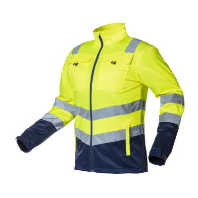NEO Láthatósági munkavédelmi kabát, Visibility, citromsárga, 60% pamut, 40% polyester, 260 gsm