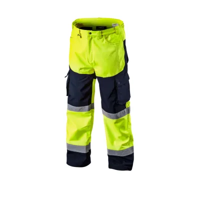 NEO Láthatósági softshell munkásnadrág, citromsárga